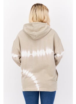 ESPRIT Women Tie Dye Long Sleeve Hoodie, Grey  - Image 3