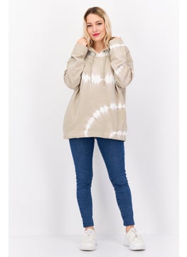 ESPRIT Women Tie Dye Long Sleeve Hoodie, Grey  - Image 4