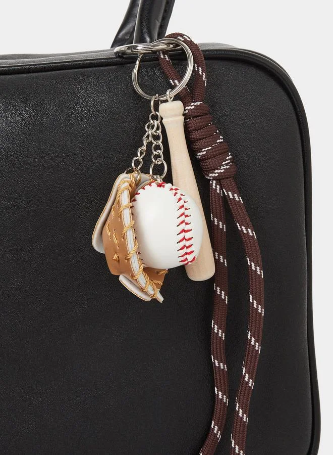 Styli  Dual Handle Shoulder Bag with Drop Charm  | Best Price UAE