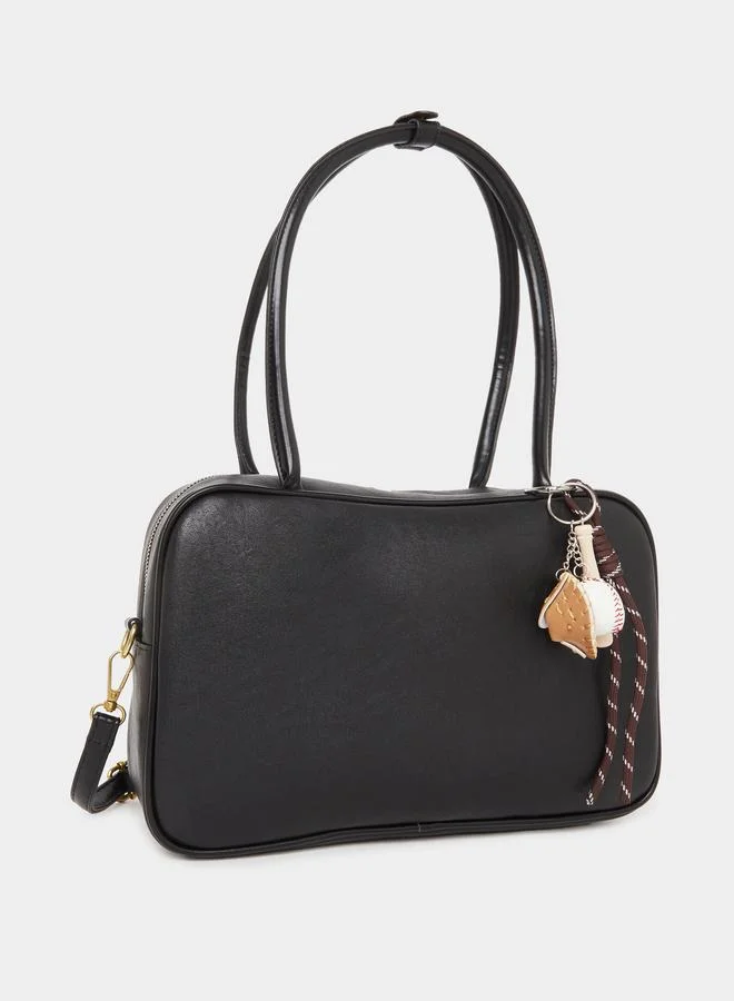 Styli  Dual Handle Shoulder Bag with Drop Charm  | Best Price UAE