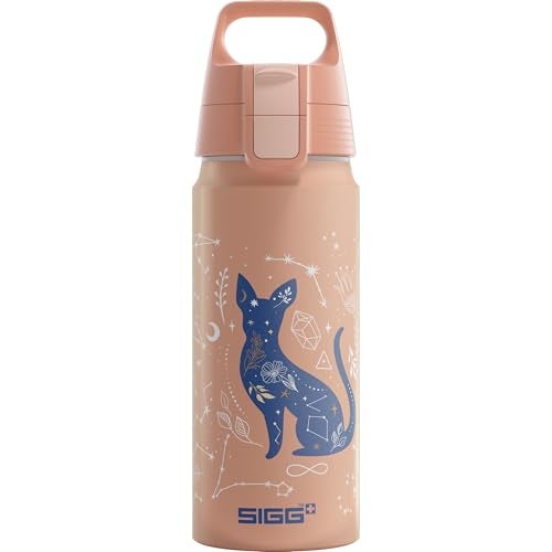 Sigg Aluminium Kids Water Bottle WMB ONE My Universe Suitable For Carbonated Beverages Leakproof Lightweight BPA Free Climate Neutral Certified Light Pink 20 Oz - Image 1