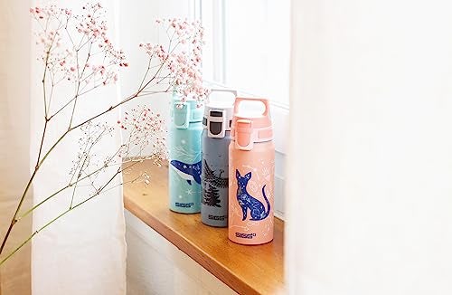 Sigg Aluminium Kids Water Bottle WMB ONE My Universe Suitable For Carbonated Beverages Leakproof Lightweight BPA Free Climate Neutral Certified Light Pink 20 Oz - Image 3