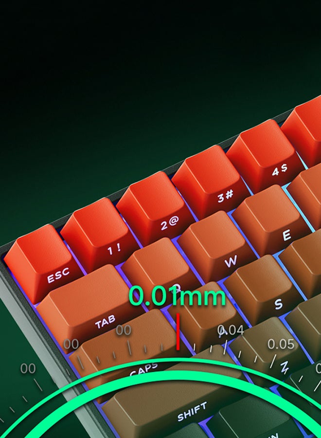 مونسجيك لوحة مفاتيح ألعاب MONSGEEK FUN60 Pro سريعة التشغيل بدقة 8K ومفتاح مغناطيسي ولوحة مفاتيح HE سلكية مع لمعان متدرج بنسبة 60% من لهب أحمر  - Image 4