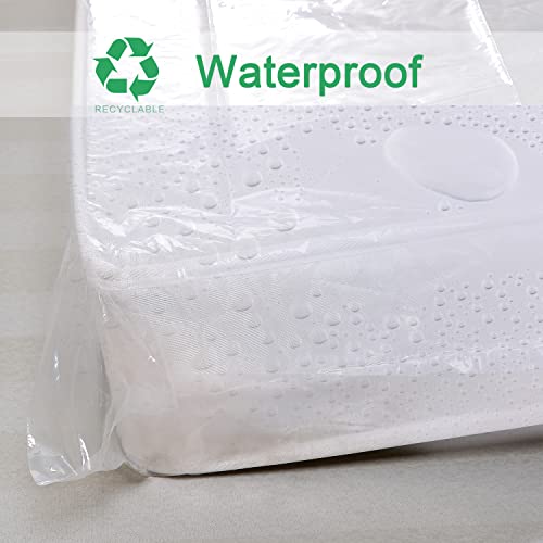 Lauliven 4 Mil Mattress Bag for Moving and Storage, Twin XL Mattress Storage Bag, Plastic Heavy Duty Mattress Bags for Long -Term Storage and Disposal, Mattress Furniture Cover, 1 Pack - Image 4