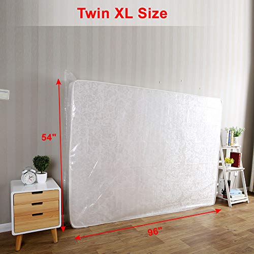 Lauliven 4 Mil Mattress Bag for Moving and Storage, Twin XL Mattress Storage Bag, Plastic Heavy Duty Mattress Bags for Long -Term Storage and Disposal, Mattress Furniture Cover, 1 Pack - Image 3