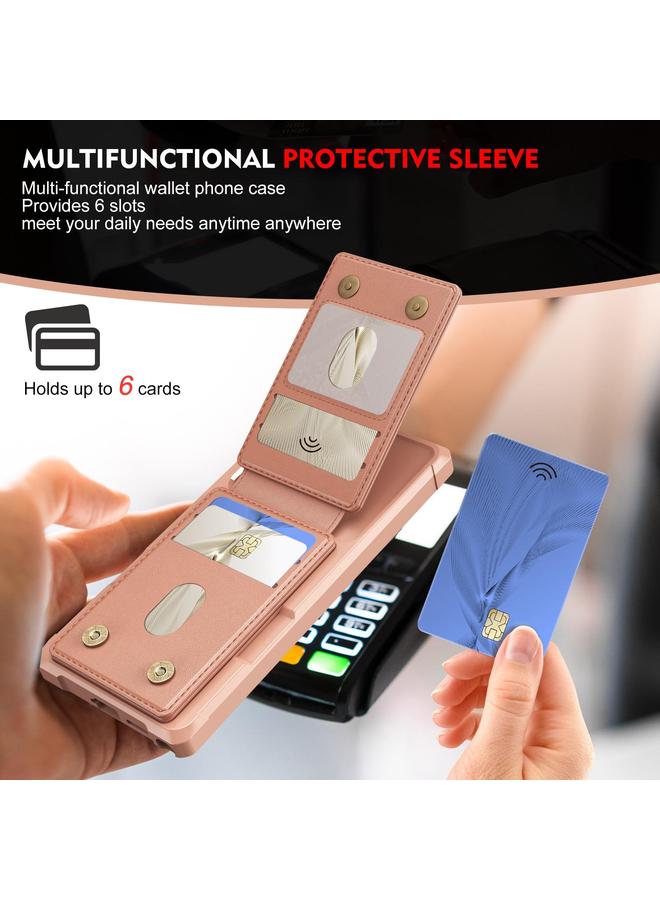 S-TOP Case For Samsung Galaxy S25 Ultra 5G 2-in-1 Magnetic Wallet MagSafe Leather Back Phone Case - Image 4