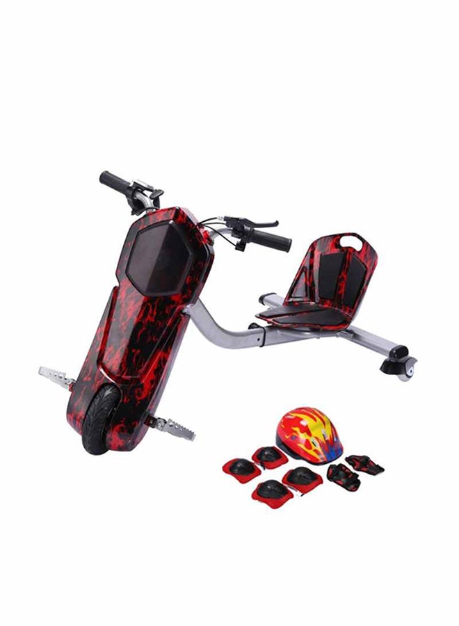 Rockbaby 3-Wheeler Portable Indoor Outdoor Unique Design Electric Drift Ride On Scooter For Kids Red 94x60x64cm - Image 1