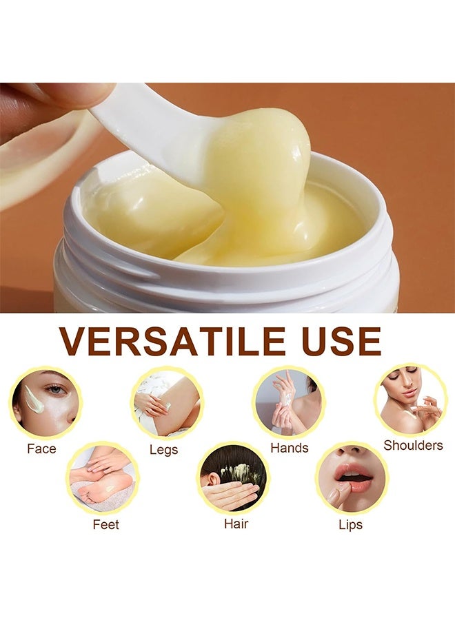 OceAura Raw & Unrefined Shea Butter Pure Natural Raw Unrefined Shea Butter For Face Body Hair Moisturizing Hydrating Nourishing Soothing Shea Butter To Make Lotion And Soap Body Butter For Dry And Cracked Skin, Hair Moisturizing - 120G - Image 5