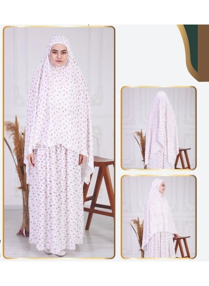 Seva Prayer Dress Practical with Headscarf, Large Size 2 Piece 