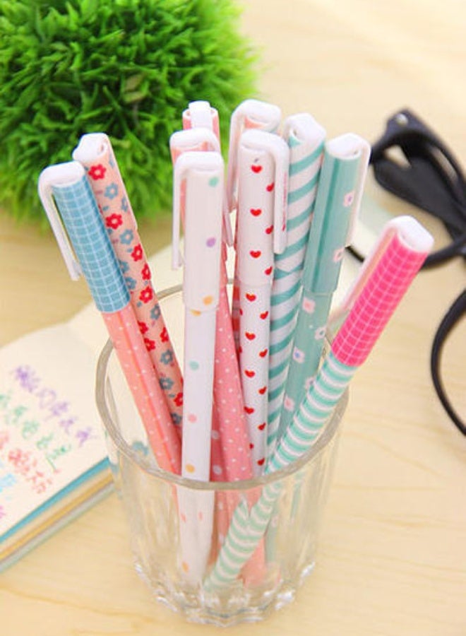 اعاره مجموعة أقلام حبر جاف كاواي رولر بول برأس رفيع من 10 أقلام ملونة للبنات - تصميم لطيف، قلم جل إبداعي ومنعش - Image 5