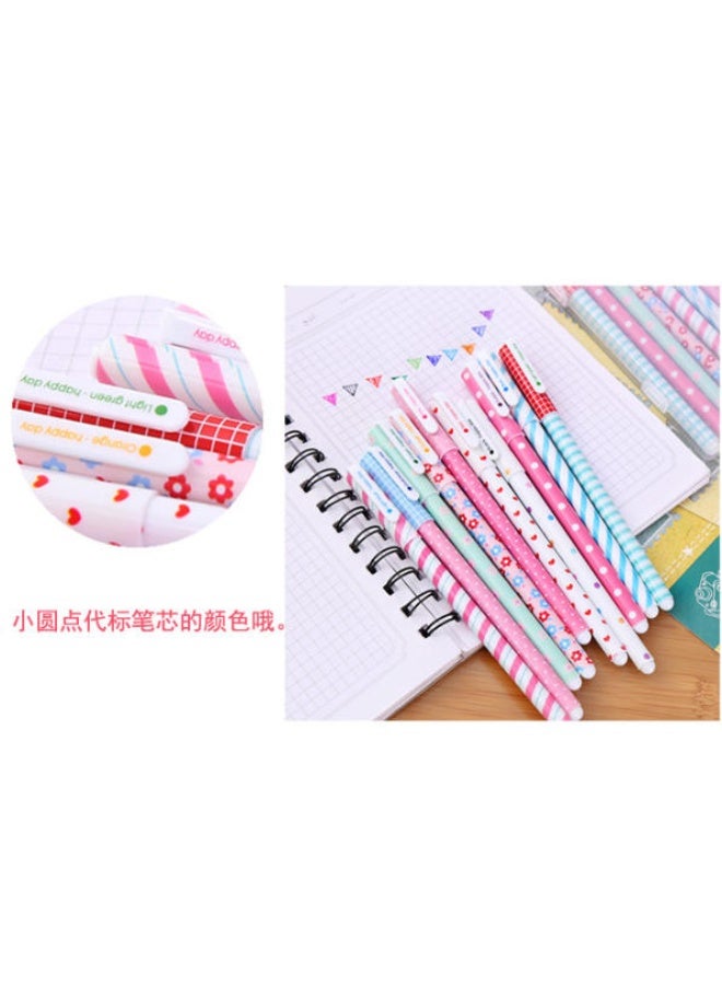 اعاره مجموعة أقلام حبر جاف كاواي رولر بول برأس رفيع من 10 أقلام ملونة للبنات - تصميم لطيف، قلم جل إبداعي ومنعش - Image 4