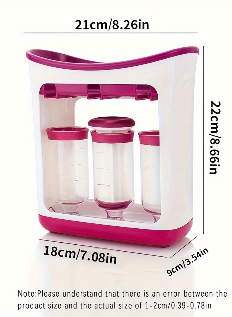 Fruit Puree Extruder Machine - Easy Manual Food Dispenser for Baby Complementary Food Production, Storage Bags Included - Compact Household Kitchen Helper  - Image 2