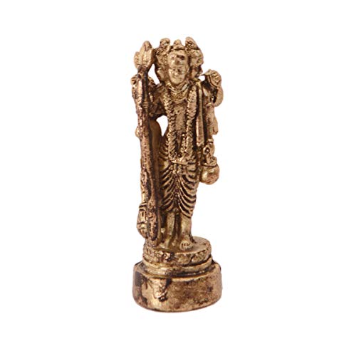 Purpledip Rare Miniature Statue Dattatreya (Brahma-Vishnu-Shiva), Holy Trinity of Hindu Gods: Unique Collectible Gift (11169) - Image 2