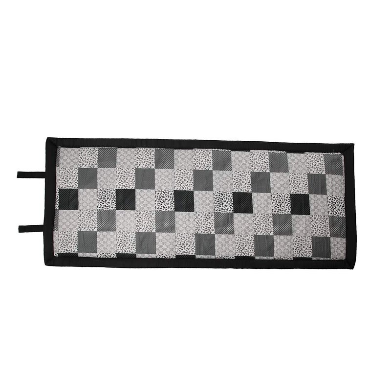 Generic Future Lifestyle Foldable Cushion Mat Korai River Grass 2 X 6 ft Fabric Black Cotton with 18 MM Soft Foam Yoga Picnic Portable and Comfort - Image 4