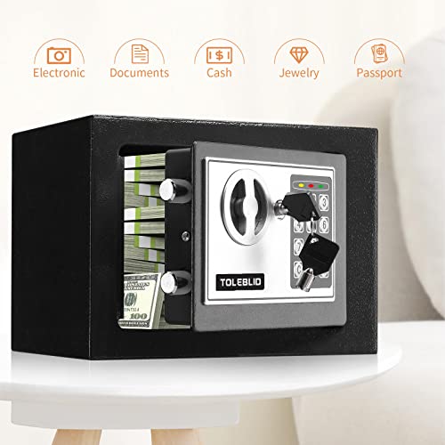 TOLEBLID Extra Large Heavy Duty Fireproof and Waterproof Home Safe - Anti-Theft Digital Security Box With Document Bag for Business Office Valuables - Image 5