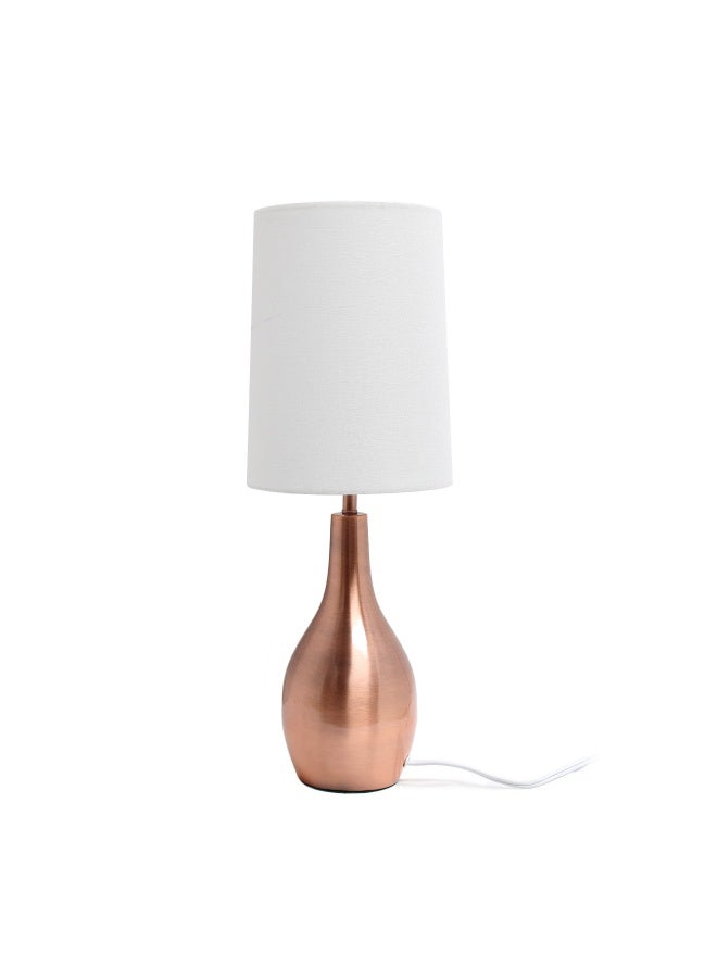 Simple Designs LT3303-RGD Tear Drop Table Lamp, Rose Gold Number of Items: 1 - Image 3