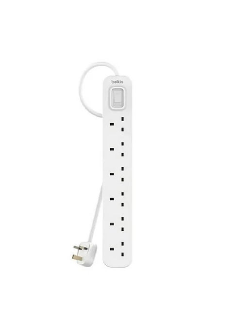 Belkin 6-Socket Power Extension 3m - White