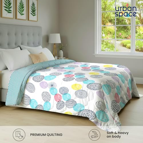 Urban Space AC Blanket for Single Bed, 120 GSM Microfiber 3 Layered Quilted Dohar, Soft Lightweight Reversible Printed Blanket Bed for All Season (Turkey - 145cm x 225cm, Single Size) - Image 4