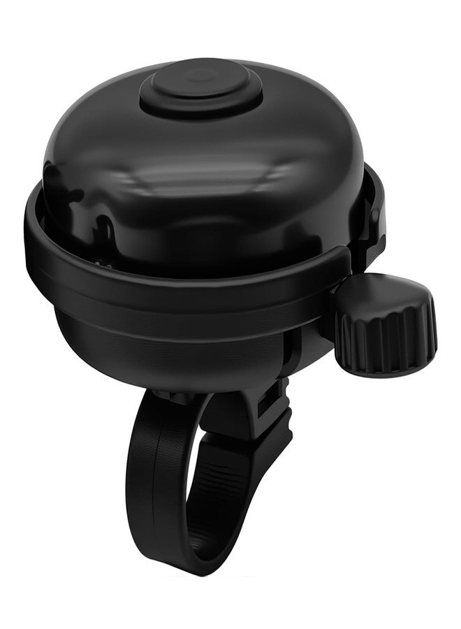 CKANDAY Classic Bike Bell for Adults, Aluminum Bicycle Bell with Loud Crisp Clear Sound, Bicycle Horn Right Hand Use, Easy to Install Cycling Accessories for Mountain Road and Commuter Safety, Black - Image 1