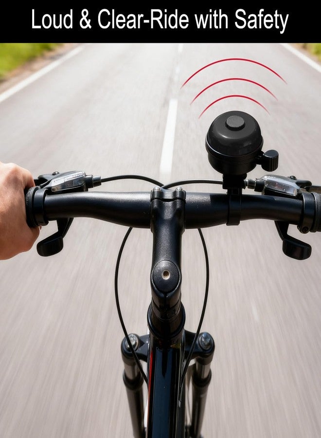 CKANDAY Classic Bike Bell for Adults, Aluminum Bicycle Bell with Loud Crisp Clear Sound, Bicycle Horn Right Hand Use, Easy to Install Cycling Accessories for Mountain Road and Commuter Safety, Black - Image 5