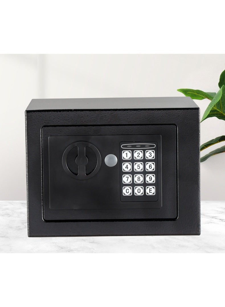 Electronic Deluxe Digital Security Safe Box Key Keypad Lock Home Office Hotel Business Jewelry Cash Use Storage money (BLACK) - Image 5