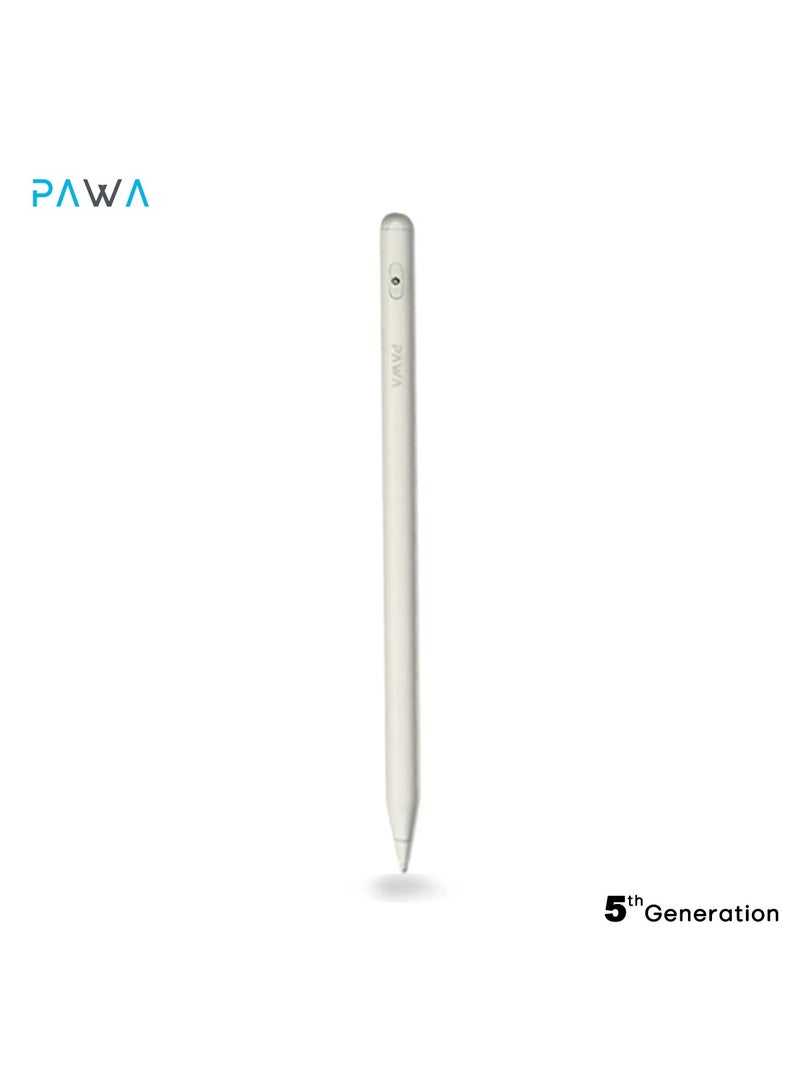 Pawa Smart Universal Pencil / Compatible with any Capacitive Device / 10~12H Working Time / 1.5mm Fine Tip / 4 MIN Auto Power Off / 10 to 12 Hour Working Time - White - Image 1