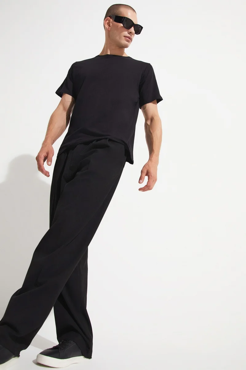 جون Black - White 2 Pack 100% Cotton Basic Men's T-Shirt