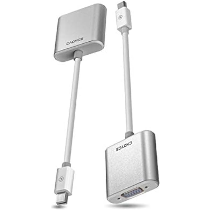 Cadyce MINI DISPLAYPORT (THUNDERBOLT) TO VGA FEMALE ADAPTER FOR MAC AND WINDOWS - CA-MDVGA - Image 1