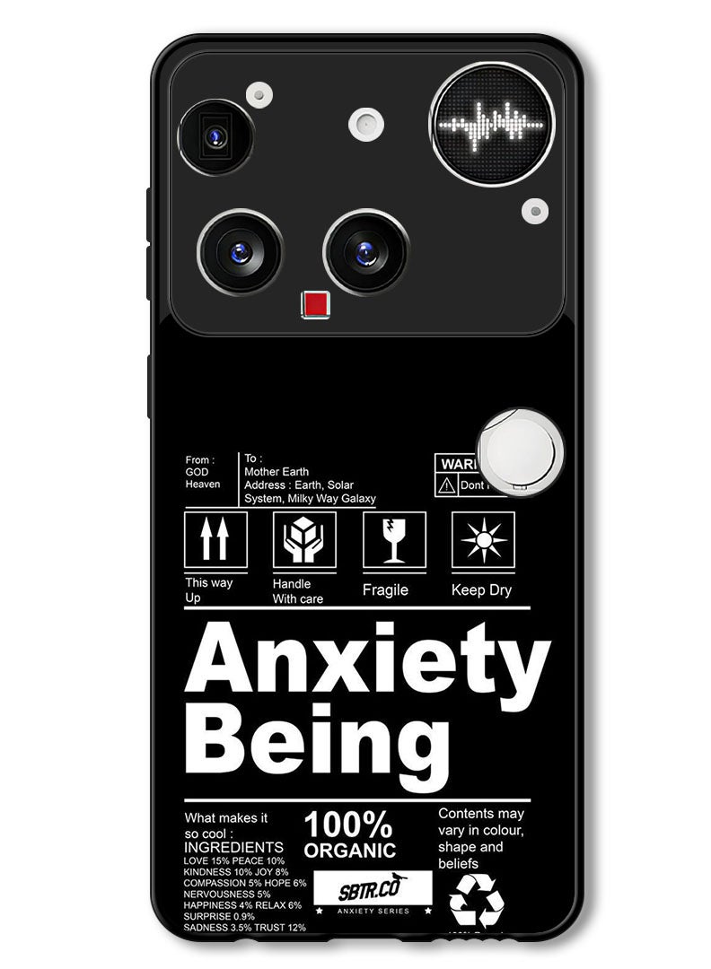 Theodor Case Compatible with Nothing Phone (3) 6.67 Inch Protection Shockproof Bumper Cover Anxiety Being - Image 1