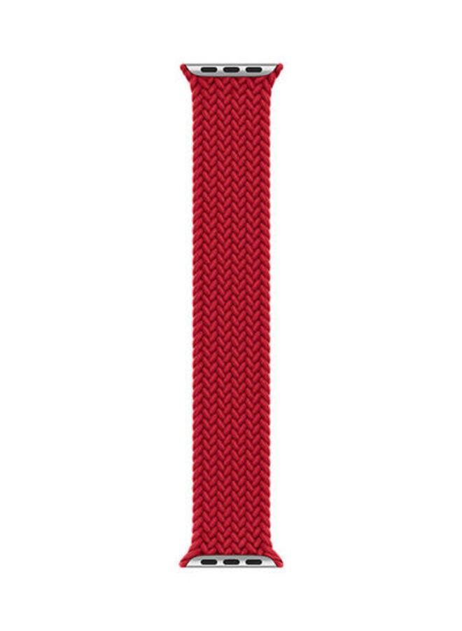 ACLIX Replacement Nylon Braided Apple Watch Band for 41/40/38 mm Medium Red