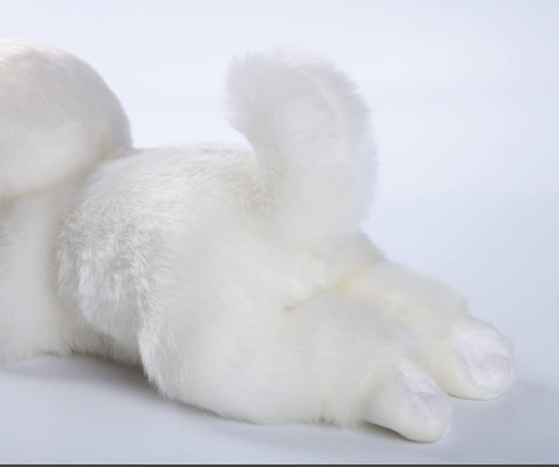 CU-MATE Maltese Stuffed Animal Simulation Dog -Realistic & Lifelike Soft Handmade Lying Dog Plush Toy Puppy -Present Gift for Boys and Girls - Image 4