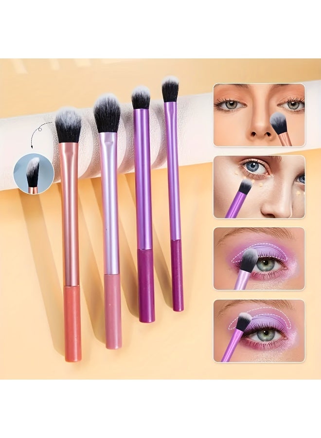 MUMO 8 Pieces Makeup Brush Set, Luxury Daily Makeup Brushes for Foundation, Concealer, Powder, Blush, Face, Eyeshadow, and Eyeliner Brush Set - Image 3