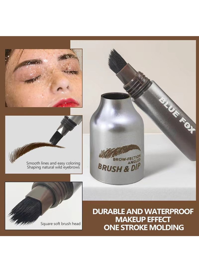 Bluefox Eyebrow Pen with Angled Brush, Hair-Like Strokes for Natural Shaping and Filling, Long-Lasting Quick-Dry Waterproof Brow Pencil - Image 4