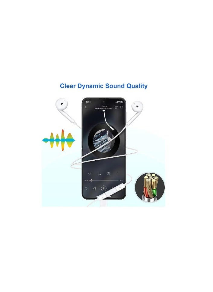 Belk Wired mobile phone headset, compatible with devices that support Type C, with pure, high-quality sound, clear microphone, streamlined flexible wire with a soft texture  - Image 3
