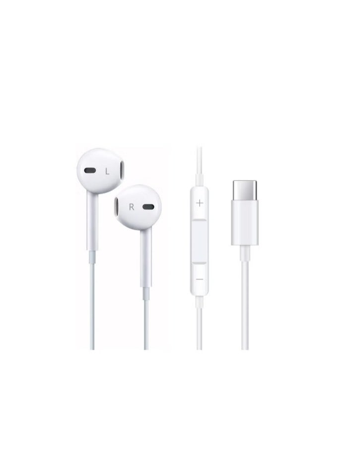 Belk Wired mobile phone headset, compatible with devices that support Type C, with pure, high-quality sound, clear microphone, streamlined flexible wire with a soft texture  - Image 1