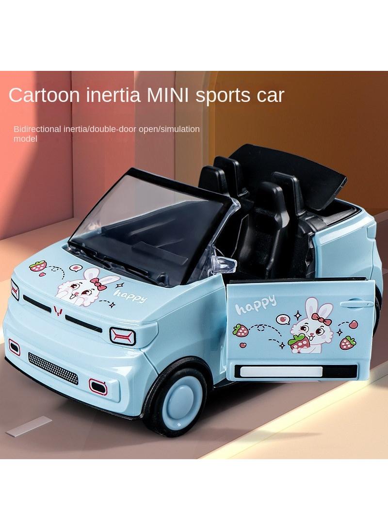Y&D Children's Cartoon Mini Convertible Model Inertial Sports Car Toy - Image 1