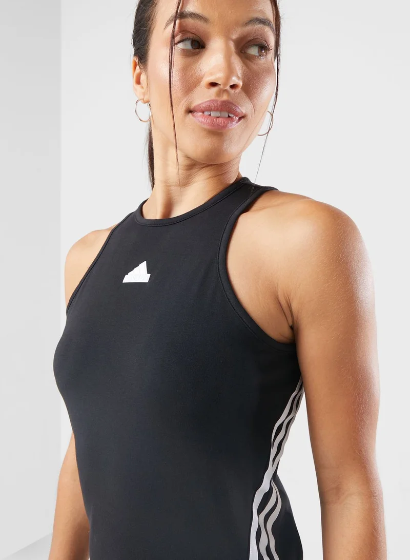 Adidas Striped Athletic Dress