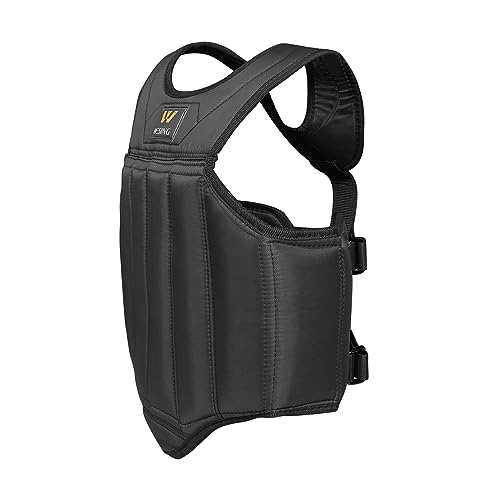 W WESING Wesing Martial Arts Muay Thai Boxing Chest Protector MMA Sanda Chest Guard Black M - Image 3