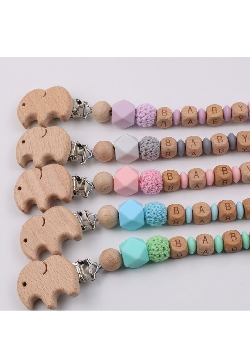 Baby Eco Friendly Teething Pacifier Clips Holder Chain Assorted - Image 3