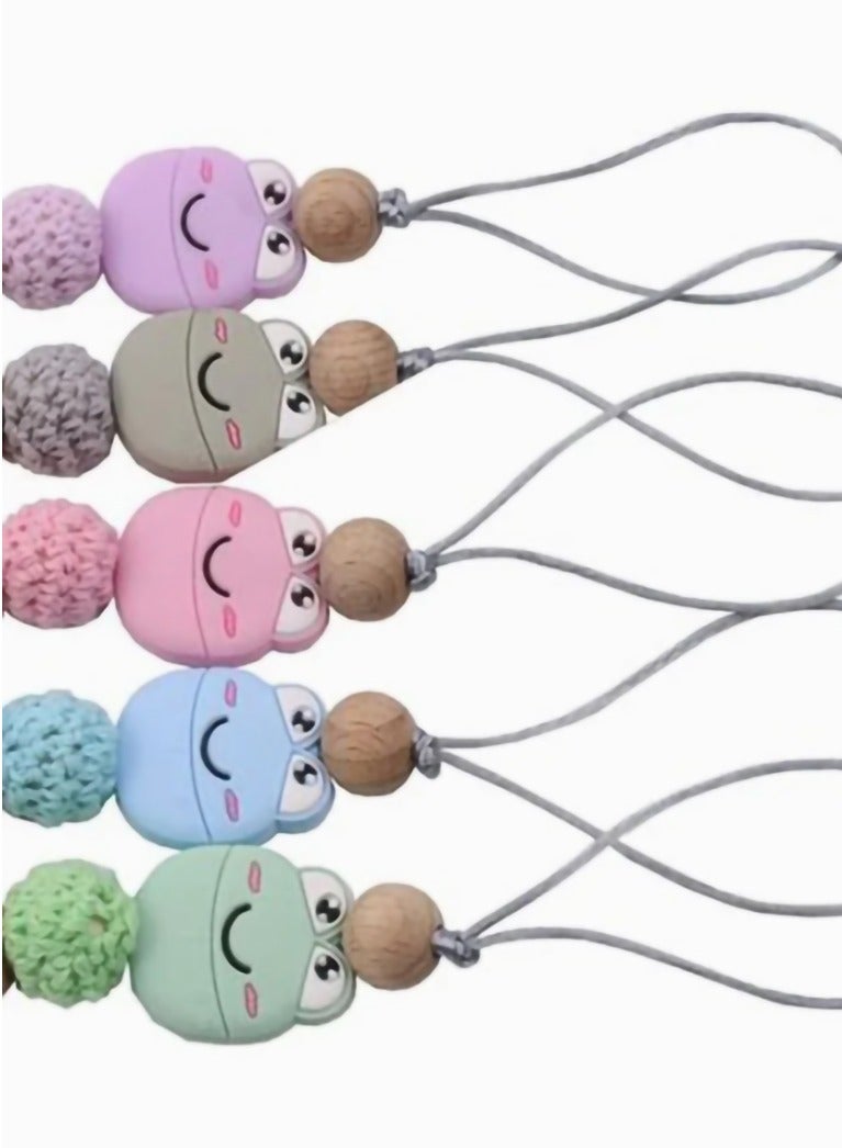 Baby Eco Friendly Teething Pacifier Clips Holder Chain Assorted - Image 2