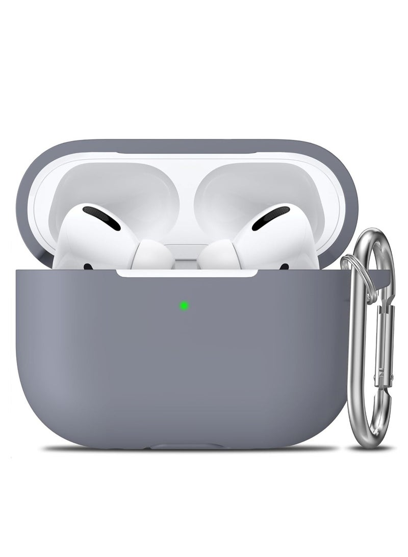 Case for AirPods Pro 3 (2025), Soft Silicone Protective Case Cover Compatible with Apple AirPods Pro 3rd Generation (USB-C Cable) | Dark Grey