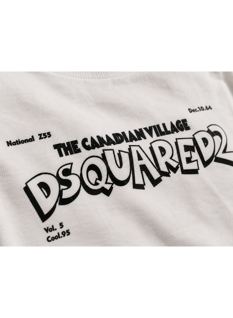 Oversized White Typography Graphic T-Shirt Streetwear - Image 5