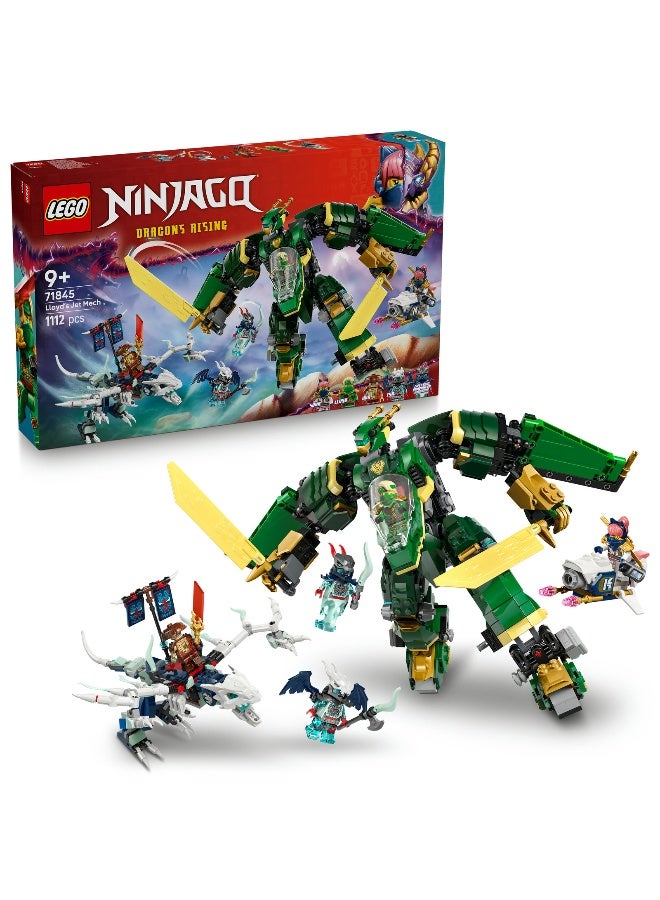 LEGO LEGO NINJAGO Lloyd’s Jet Mech Ninja 71845 Building Set (1112 Pieces)  - Image 1