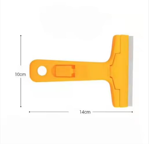 GLOWICK Paint Stains Floor Tile Grout Remover mirror Glass Window Cleaning Device Wiper Scrapper Professional Floor Scraper Ergonomic Design Extra 3 Blades 1Pcs - Image 3