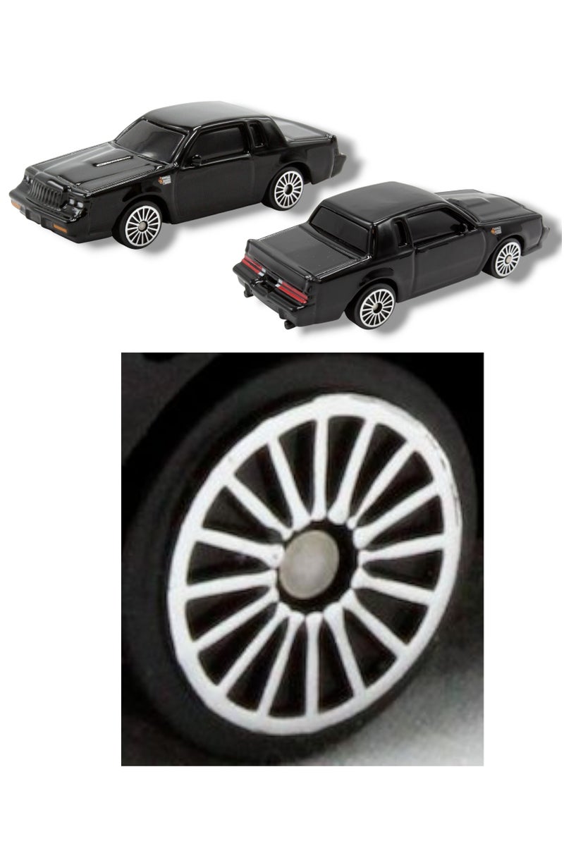 مايستو سياره لعبة نموذج لسيارة بيوك جراند ناشيونال موديل 1987 معدنية لون اسود محاكاة الحقيقة مقاس 1/64 سيارة كلاسيكية جميلة المظهر مفيده للعب او الاقتناء او زينة الغرفة او المكتب او وضعها ديكور على رفوف خزانة عرض التحف او على رف في بيت الشعر او يستخدمها بعض المحترفين في التصوير للأعلانات او الخلفيات او اضافتها داخل مجسمات المنازل القديمة او الشعبيه لنوع من اضافة الديكور علي تراث الذكريات القديمه - Image 3