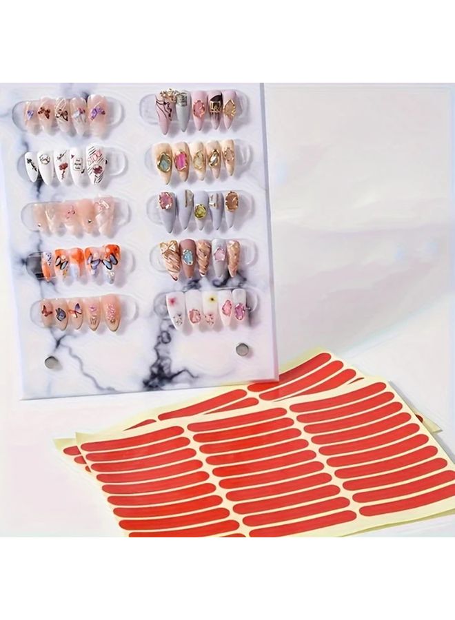 1pc Double Sided Tape For Nail Art Transparent Adhesive Sticker Non Marking Display Strip - Image 1