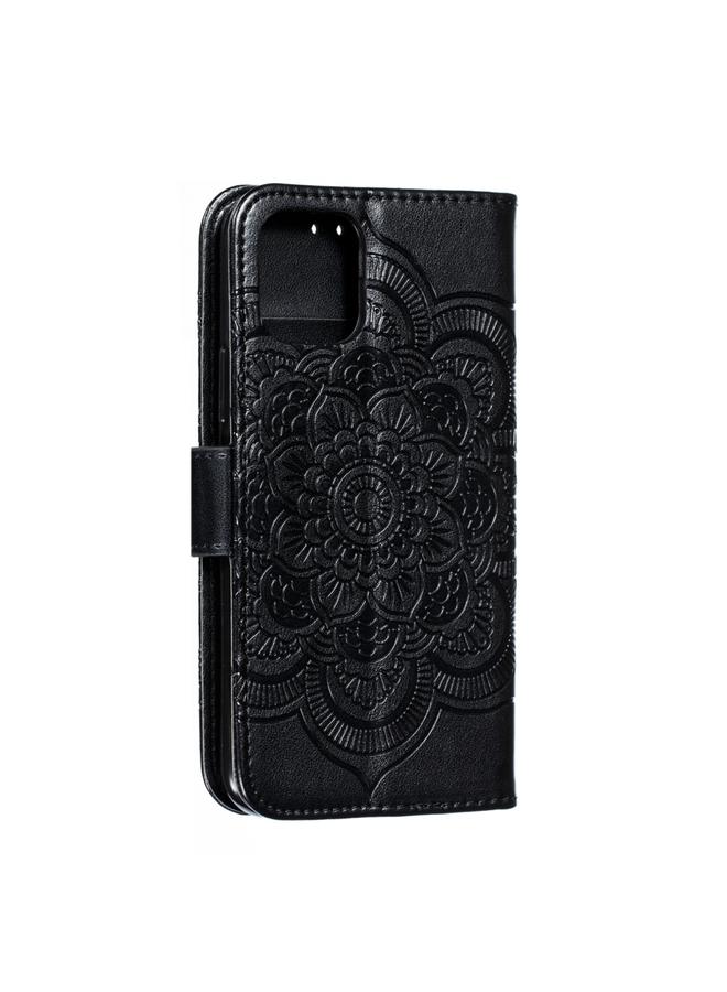 Zaboon Case For iPhone 11 Pro Mandala Embossing Pattern Horizontal Flip Leather Case, with Holder & Card Slots & Wallet & Photo Frame & Lanyard - Image 3
