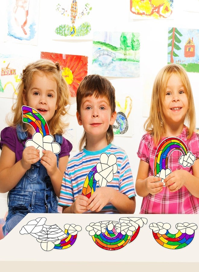 BeYumi Coloring Rainbow Craft Kit - 83Pcs Color Your Own Rainbow Kit LGBT DIY Coloring Craft Kit Coloring Pride Day Rainbow Flag Card LGBTQ Party Favors Gay Pride Parade Celebration Art Craft Project - Image 4