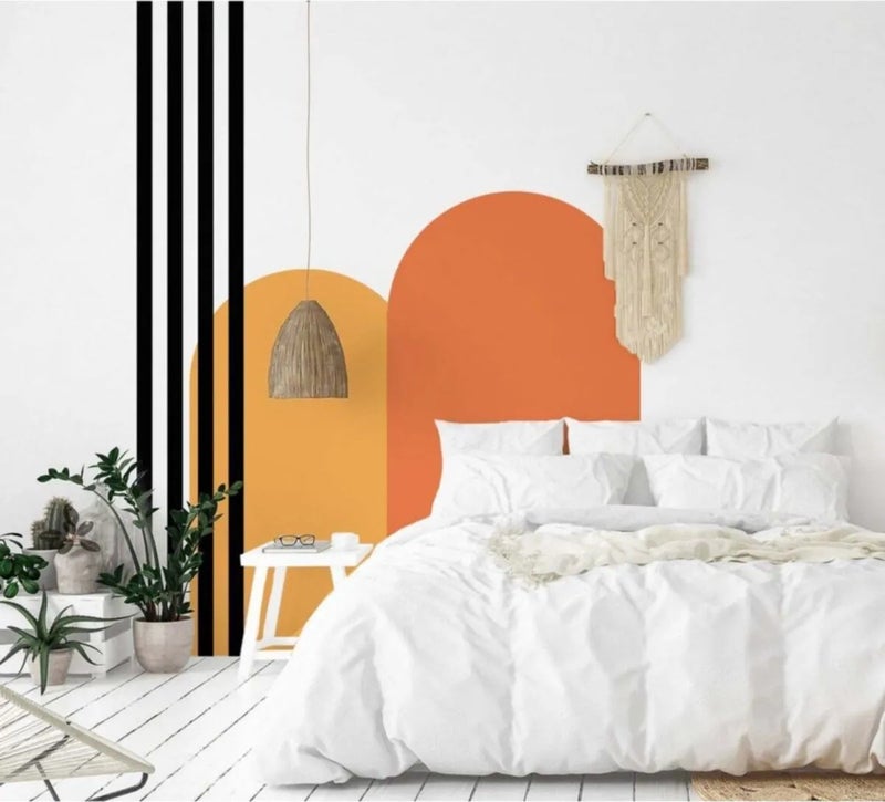 Kt Grup Boho Set of 2 Belts and Stripes Wall Sticker  - Image 3