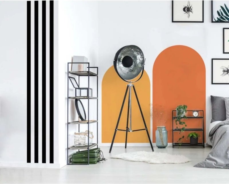 Kt Grup Boho Set of 2 Belts and Stripes Wall Sticker  - Image 4
